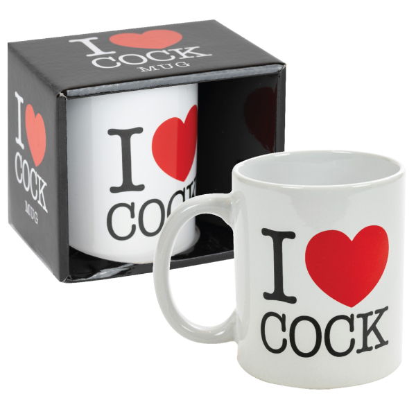 Kaffeebecher I Love Cock weiß Kaffeebecher I Love Cock weiß
